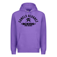 Purple canelo alvarez boxing Premium Hoodie - linhVisuals