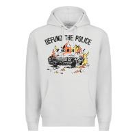 Dove Grey defund the police Premium Hoodie - linhVisuals