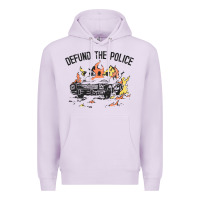 Lilac defund the police Premium Hoodie - linhVisuals
