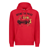 Red defund the police Premium Hoodie - linhVisuals