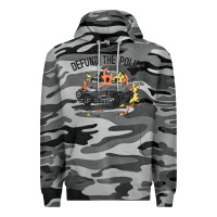 Slate Camo defund the police Premium Hoodie - linhVisuals