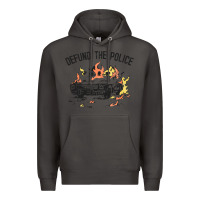 Smoke defund the police Premium Hoodie - linhVisuals