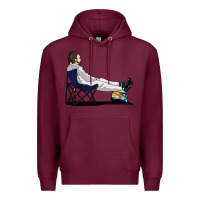 Burgundy #formula 1 Premium Hoodie - linhVisuals