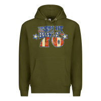 Army Green spirit of 76    bicentennial Premium Hoodie - linhVisuals