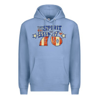 Colony Blue spirit of 76    bicentennial Premium Hoodie - linhVisuals