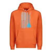 Carrot throwing darts   vintage usa american flag for dart players t shirt Premium Hoodie - linhVisuals