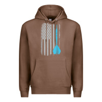 Chestnut throwing darts   vintage usa american flag for dart players t shirt Premium Hoodie - linhVisuals