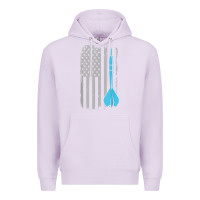 Lilac throwing darts   vintage usa american flag for dart players t shirt Premium Hoodie - linhVisuals