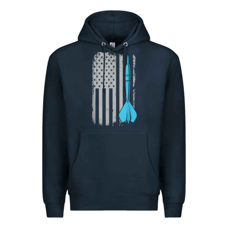 Throwing Darts   Vintage Usa American Flag For Dart Players T Shirt Premium Hoodie by linhVisuals | Teevron