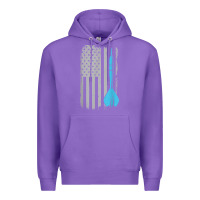 Purple throwing darts   vintage usa american flag for dart players t shirt Premium Hoodie - linhVisuals