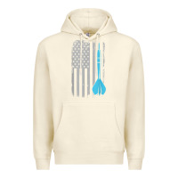 Sandshell throwing darts   vintage usa american flag for dart players t shirt Premium Hoodie - linhVisuals