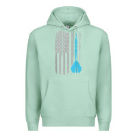 Seafoam throwing darts   vintage usa american flag for dart players t shirt Premium Hoodie - linhVisuals