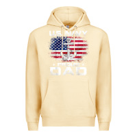 Pina Colada u.s navy proud dad with american flag gift veteran day t shirt Premium Hoodie - linhVisuals