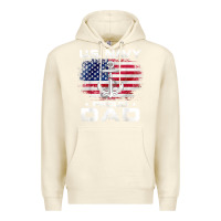 Sandshell u.s navy proud dad with american flag gift veteran day t shirt Premium Hoodie - linhVisuals