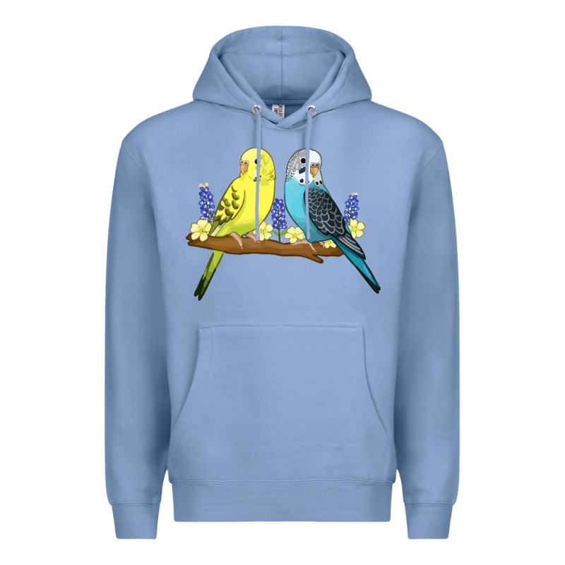 Cute Budgies Premium Hoodie by linhVisuals | Teevron