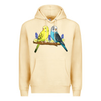 Pina Colada cute budgies Premium Hoodie - linhVisuals