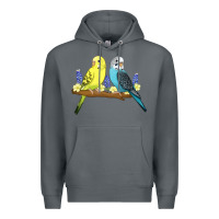 Rock cute budgies Premium Hoodie - linhVisuals