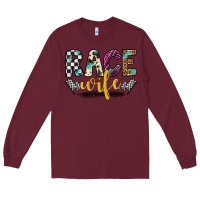 Burgundy race wife Long Sleeve Tee - Artiststas