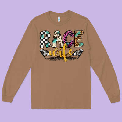 Race Wife Long Sleeve Tee Designed By Artiststas