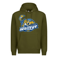 Army Green toledo walleye Premium Hoodie - linhVisuals