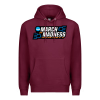Burgundy MARCH MADNESS Premium Hoodie - linhVisuals