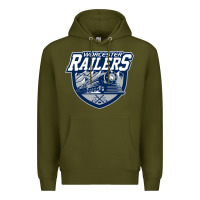 Army Green worcester railers Premium Hoodie - linhVisuals