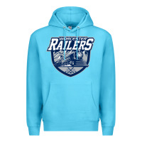 Ocean Blue worcester railers Premium Hoodie - linhVisuals