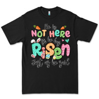 Black easter he is not here for he has risen just as he Premium Tee - LillyAllenDesigns