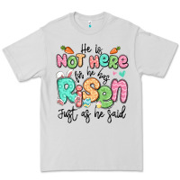 Dove Grey easter he is not here for he has risen just as he Premium Tee - LillyAllenDesigns