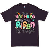 Plum easter he is not here for he has risen just as he Premium Tee - LillyAllenDesigns