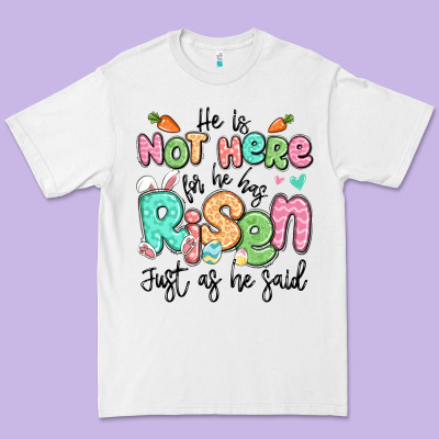 Easter He Is Not Here For He Has Risen Just As He Premium Tee Designed By Lillyallendesigns