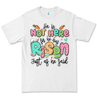 White easter he is not here for he has risen just as he Premium Tee - LillyAllenDesigns