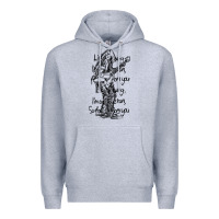 Heather Grey michael schenker müsïc Premium Hoodie - linhVisuals