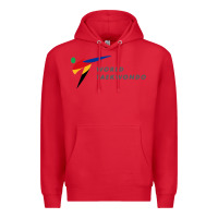 Red world taekwondo sports Premium Hoodie - linhVisuals