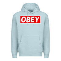 Blue Mist obey Premium Hoodie - linhVisuals