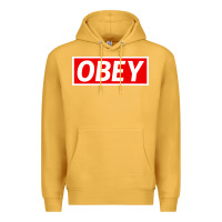 Mustard obey Premium Hoodie - linhVisuals