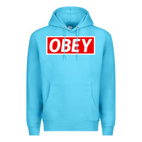 Ocean Blue obey Premium Hoodie - linhVisuals