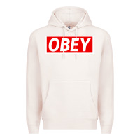 Pale Pink obey Premium Hoodie - linhVisuals