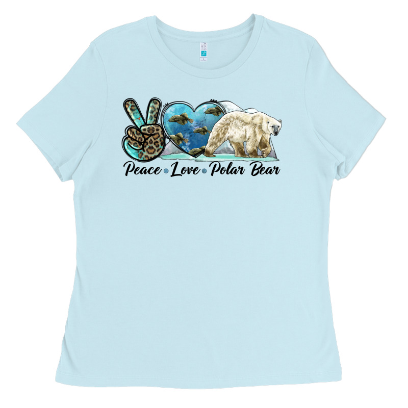 Peace Love Polar Bear Ladies Tee by LillyAllenDesigns | Teevron