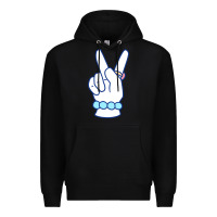 Black girl peace sign Premium Hoodie - linhVisuals