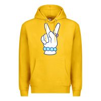 Lemon girl peace sign Premium Hoodie - linhVisuals