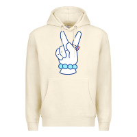 Sandshell girl peace sign Premium Hoodie - linhVisuals