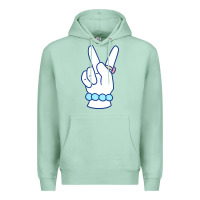 Seafoam girl peace sign Premium Hoodie - linhVisuals