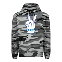 Slate Camo girl peace sign Premium Hoodie - linhVisuals