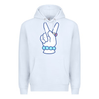 White girl peace sign Premium Hoodie - linhVisuals