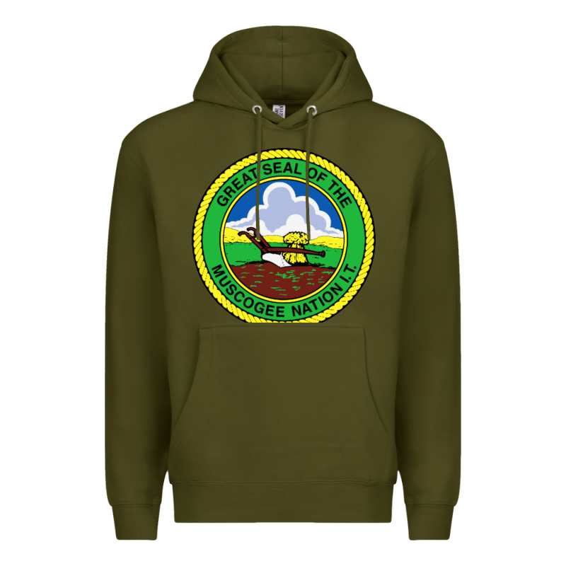 Great Seal Of The Muscogee Nation Premium Hoodie by linhVisuals | Teevron