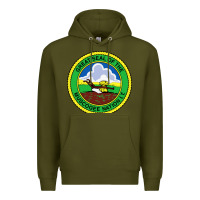 Army Green great seal of the muscogee nation Premium Hoodie - linhVisuals