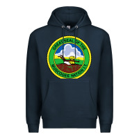 Navy great seal of the muscogee nation Premium Hoodie - linhVisuals