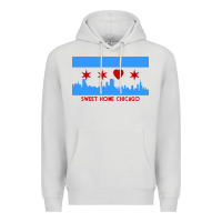 Dove Grey sweet home chicago Premium Hoodie - linhVisuals