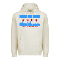 Oatmeal Heather sweet home chicago Premium Hoodie - linhVisuals